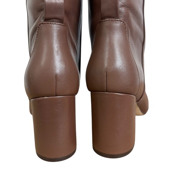 Cole Haan Chrystie Tall Leather Square Toe Block Heel Knee High Boots Size 6 - Picture 5 of 9